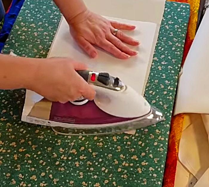 Make DIY Printed Fabric using freezer paper