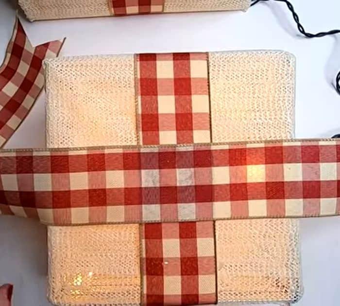 Dollar Tree Light Up Gift Christmas Decor Project