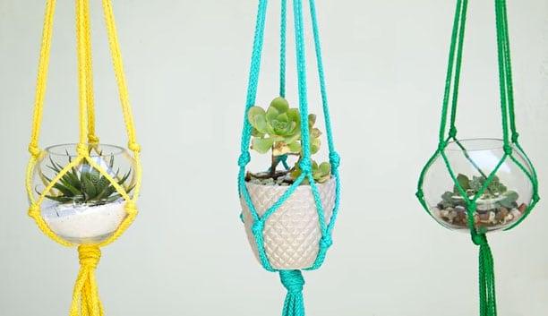 Quick and Easy Macrame Planter Tutorial