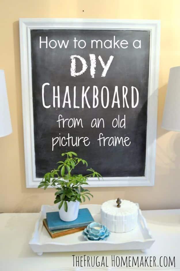 DIY Chalkboard From An Old Picture Frame, one of the best picks on this list and a favorite from this collection
