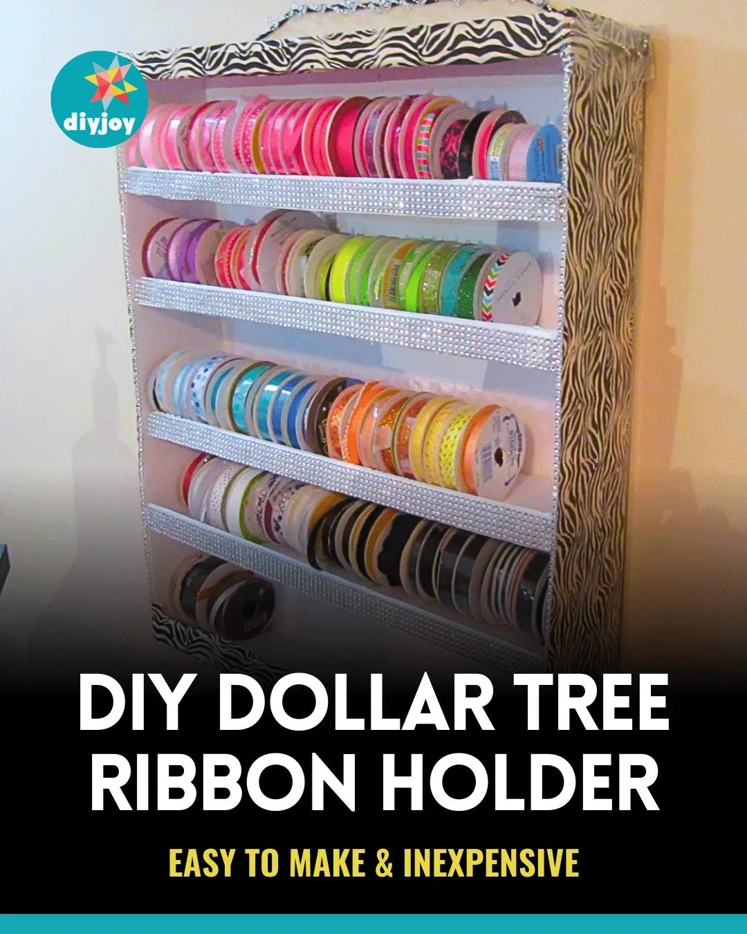 Easy Dollar Tree DIY Ribbon Holder Tutorial