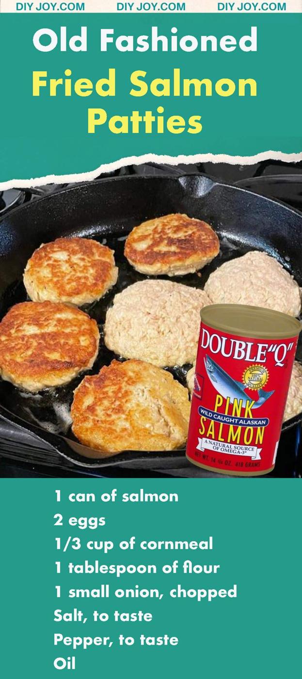 Easy Salmon Recipes - Cheap Dinner Ideas Made With Fish - Fried Salmon Patties