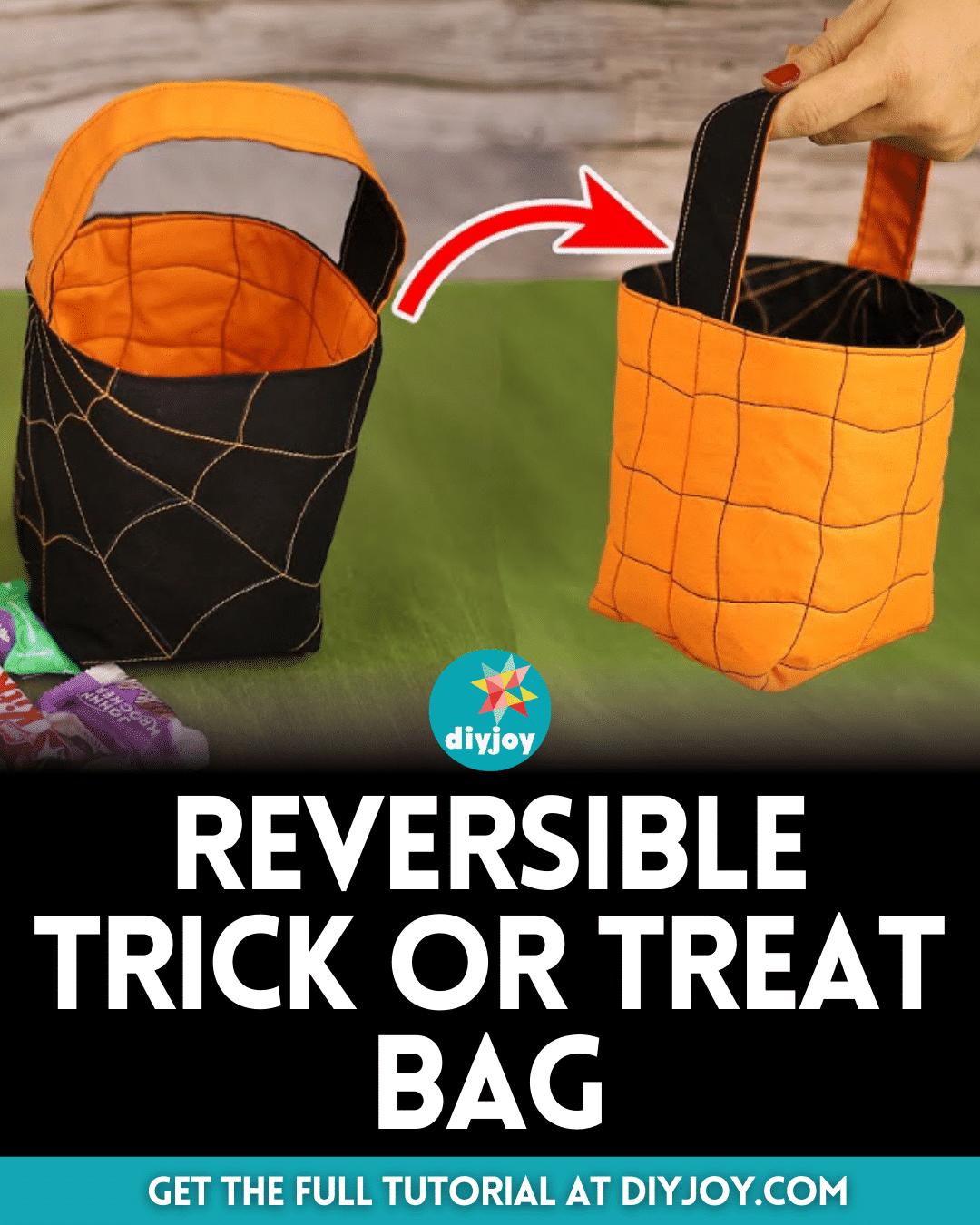 Easy DIY Reversible Trick or Treat Bag