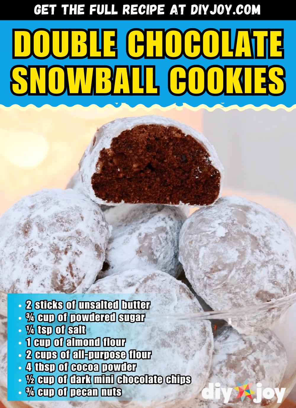 Double Chocolate Snowball Cookies Recipe