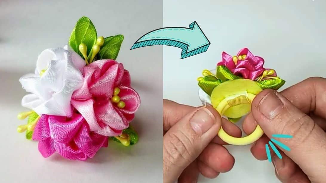 How to Make Flowers Using Satin Ribbon