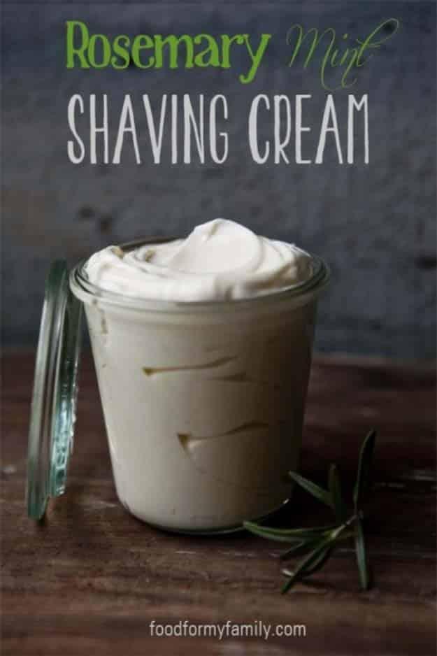 DIY Gifts For Men | | Rosemary Mint Homemade Shaving Cream Recipe | DIY Stocking Stuffer Idea for Men | DYI Crafts Men Love to Get for Holidays, Birthday, Anniversary and Valentine