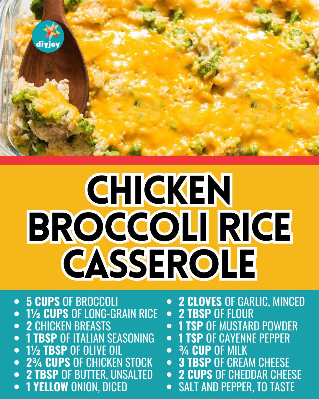 Easy Chicken Broccoli Rice Casserole Recipe