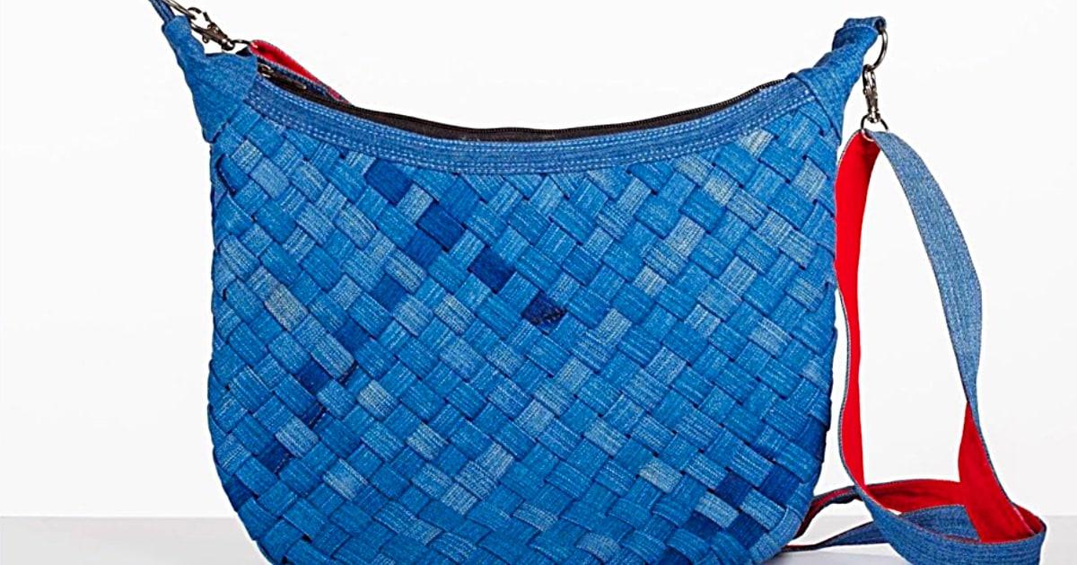 How To Make A Woven Denim Bag Out Of Recycled Jeans