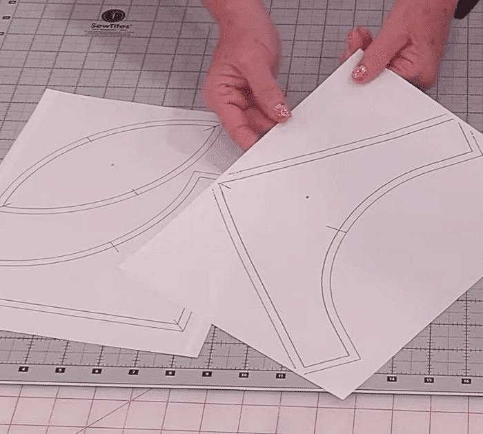 Materials for Melon Quilt Block