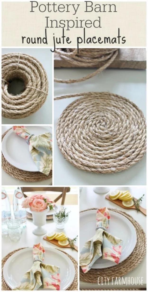 Pottery Barn Inspired Round Jute Place Mats, fast enough to squeeze into a lunch break and a statement worth the extra effort