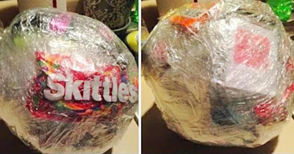 DIY Saran Wrap Party Game