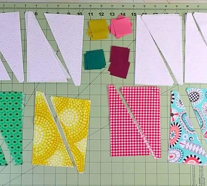 Easy to Sew Scrappy Diamonds Quilt Block