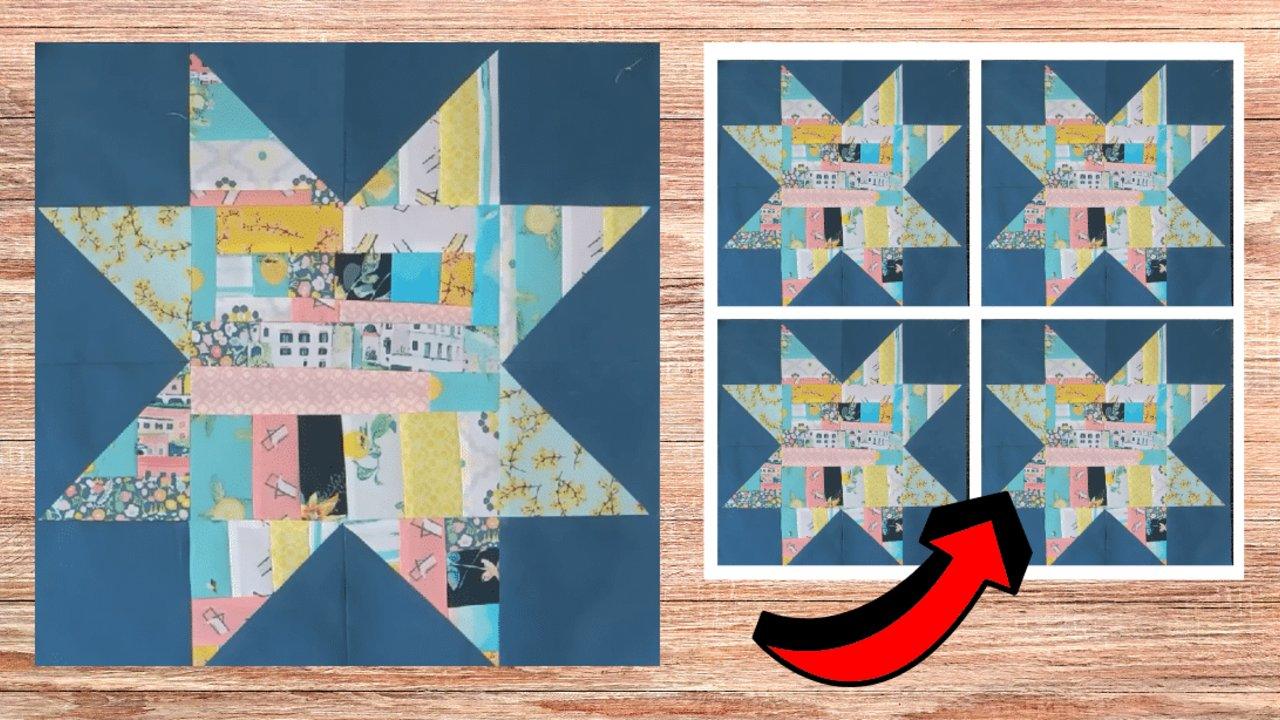 How to Make a Crumble Star Quilt Block