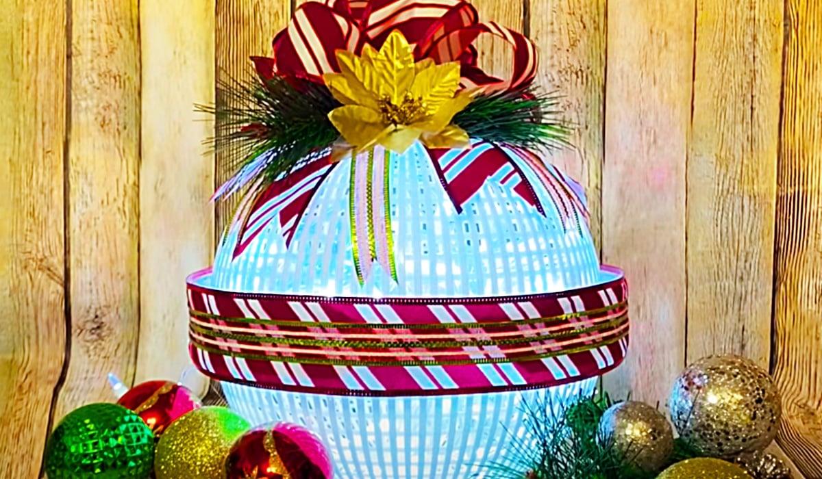 Dollar Tree Colander Christmas Ornament