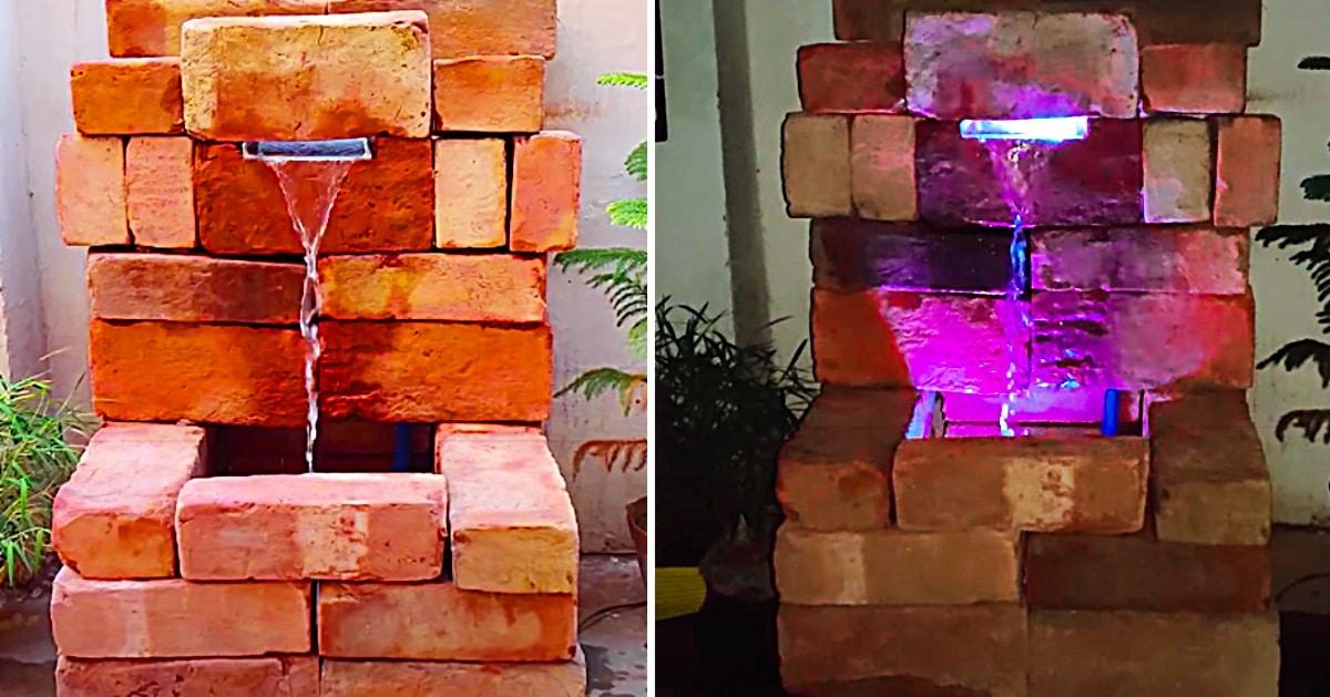 How To Make A Brick Waterfall