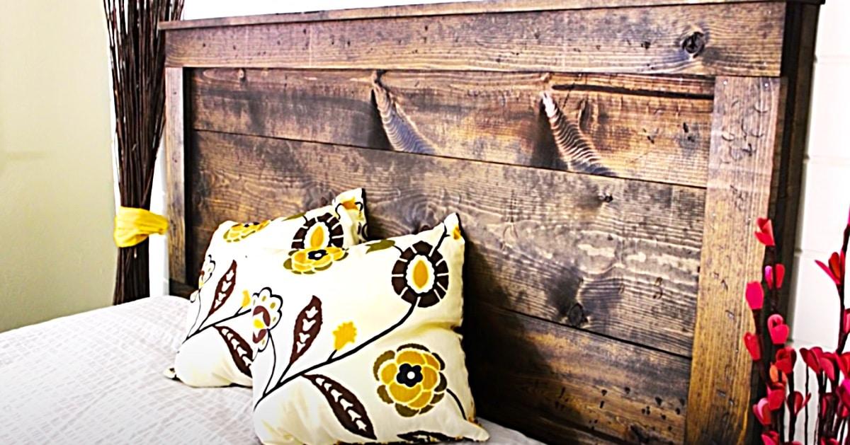 How To Make A $20 Rustic Headboard