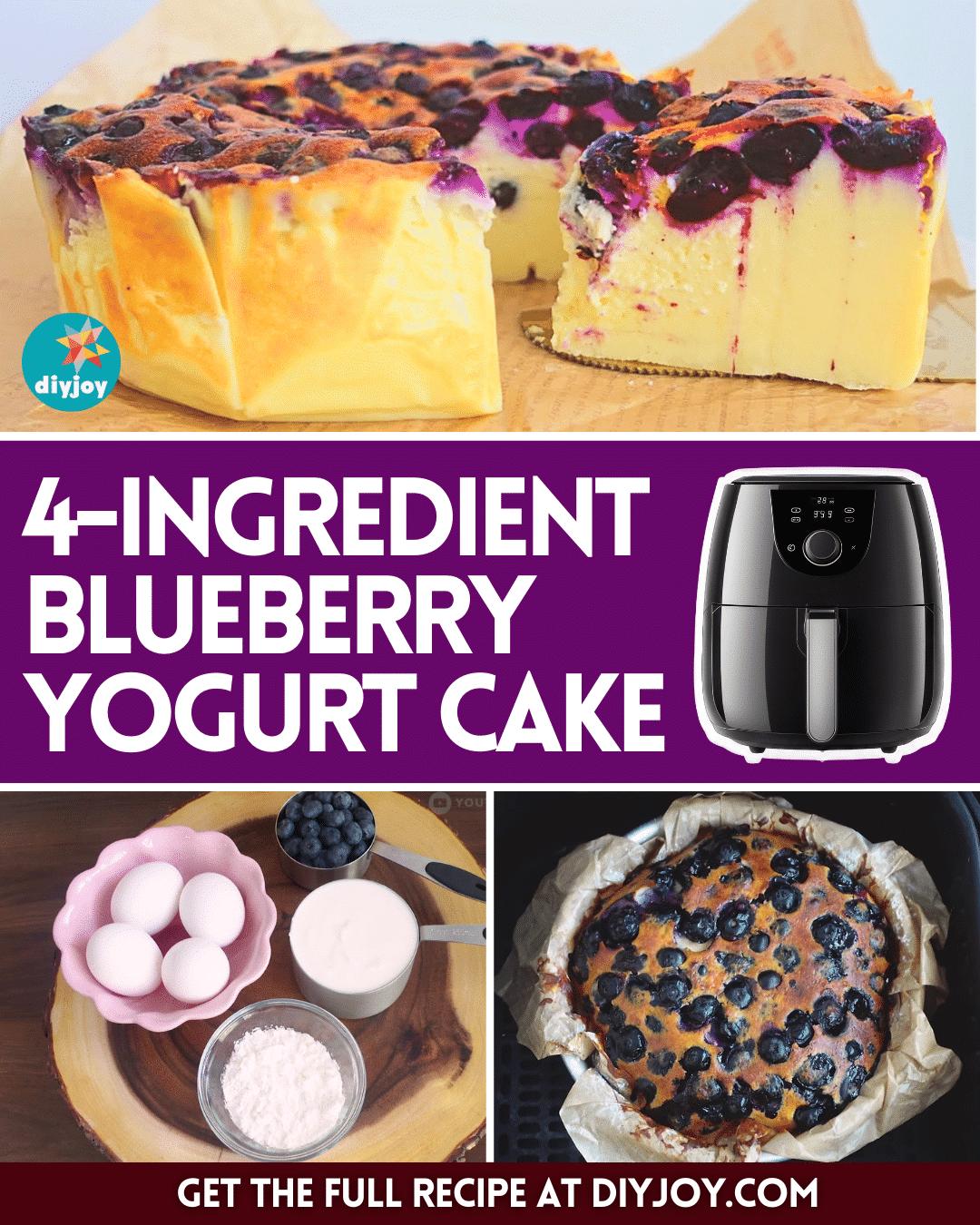 Easy Air Fryer Blueberry Yogurt Cake Recipe