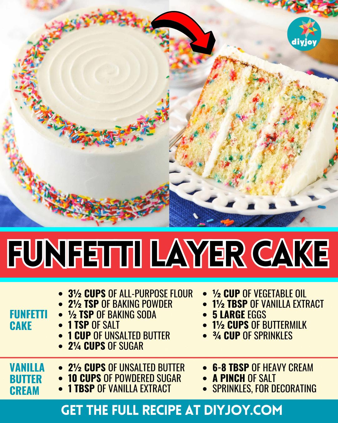 Easy Funfetti Layer Cake Recipe For Beginners