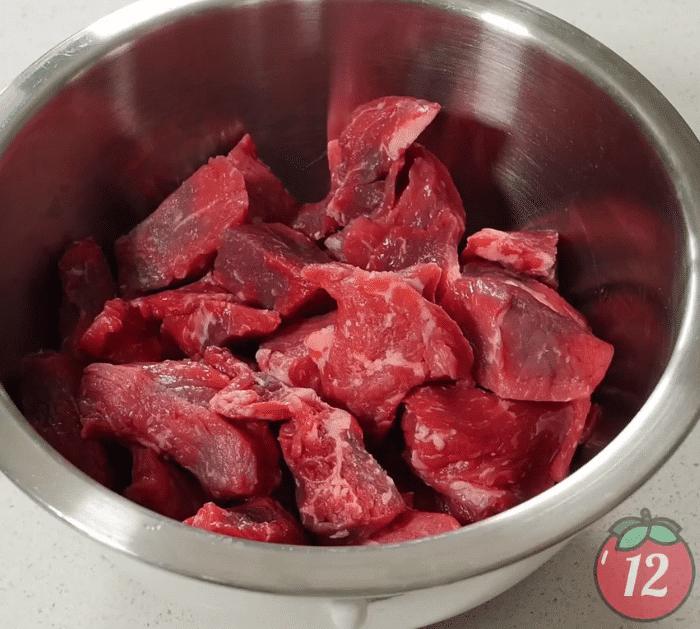 Ingredients for Beef Tips & Mushroom Gravy