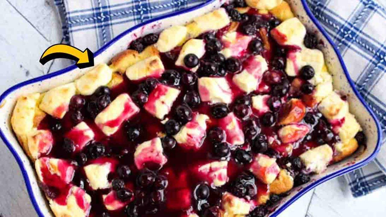 Overnight Blueberry French Toast Casserole Recipe