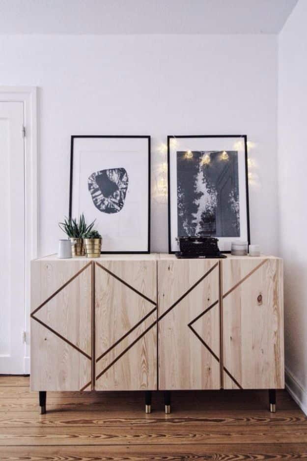 IKEA Hacks For The Bedroom - Ivar Cabinet Hack - Best IKEA Furniture Hack Ideas for Bed, Storage, Nightstand, Closet System and Storage, Dresser, Vanity, Wall Art and Kids Rooms -