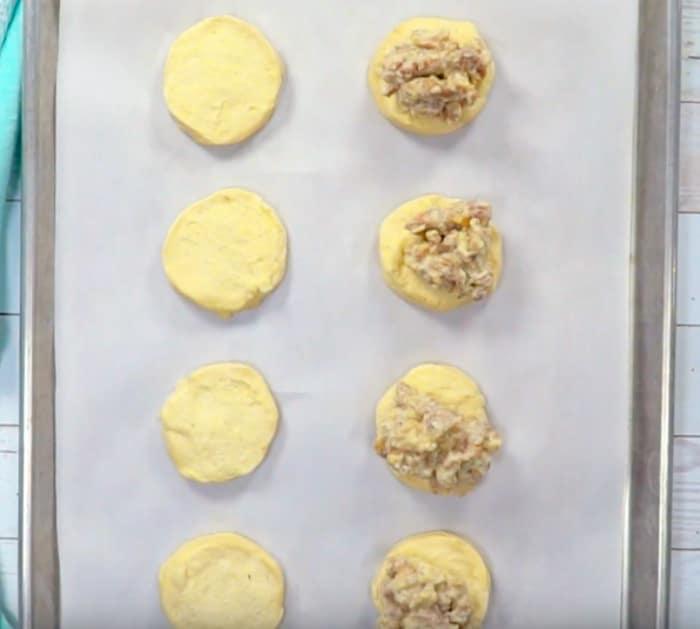 Make Sausage and Gravy Stuffed Biscuits for breakfast