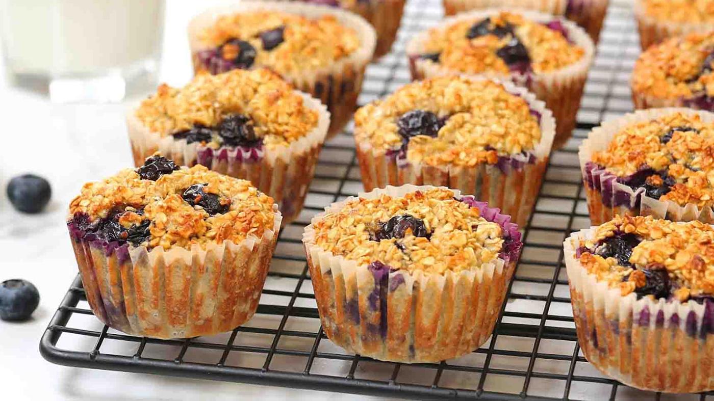 Blueberry Oatmeal Muffins Recipe
