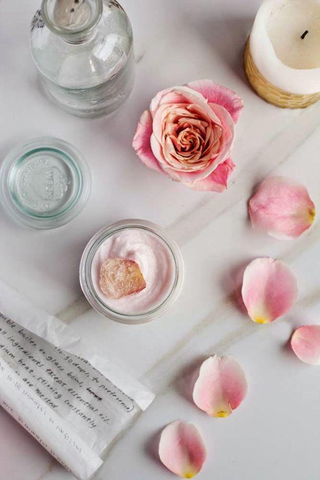 Rose Hibiscus Whipped Body Butter, easy to scale up into a bigger batch to share and the kind of product people ask to borrow