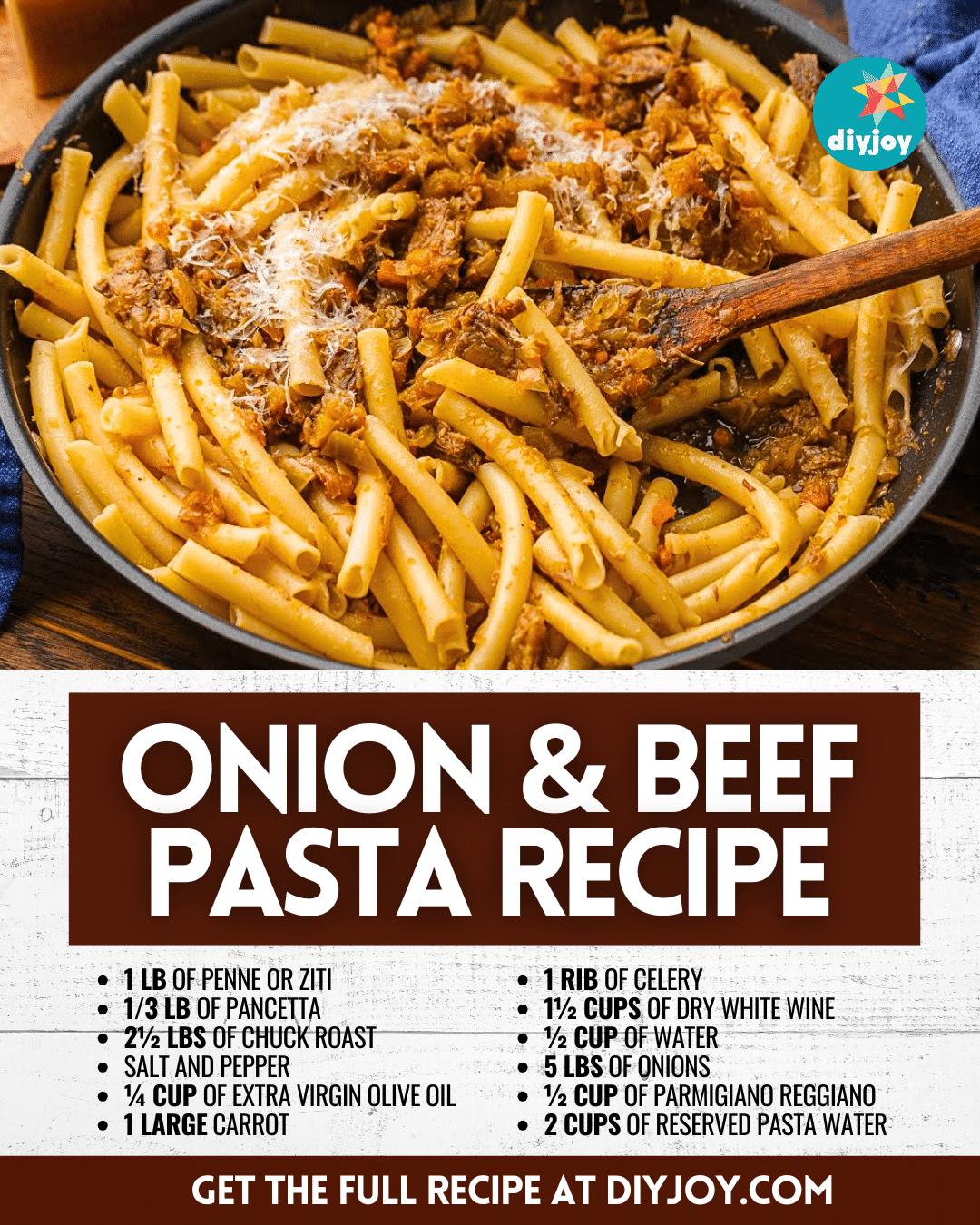 Easy Onion and Beef Pasta Recipe