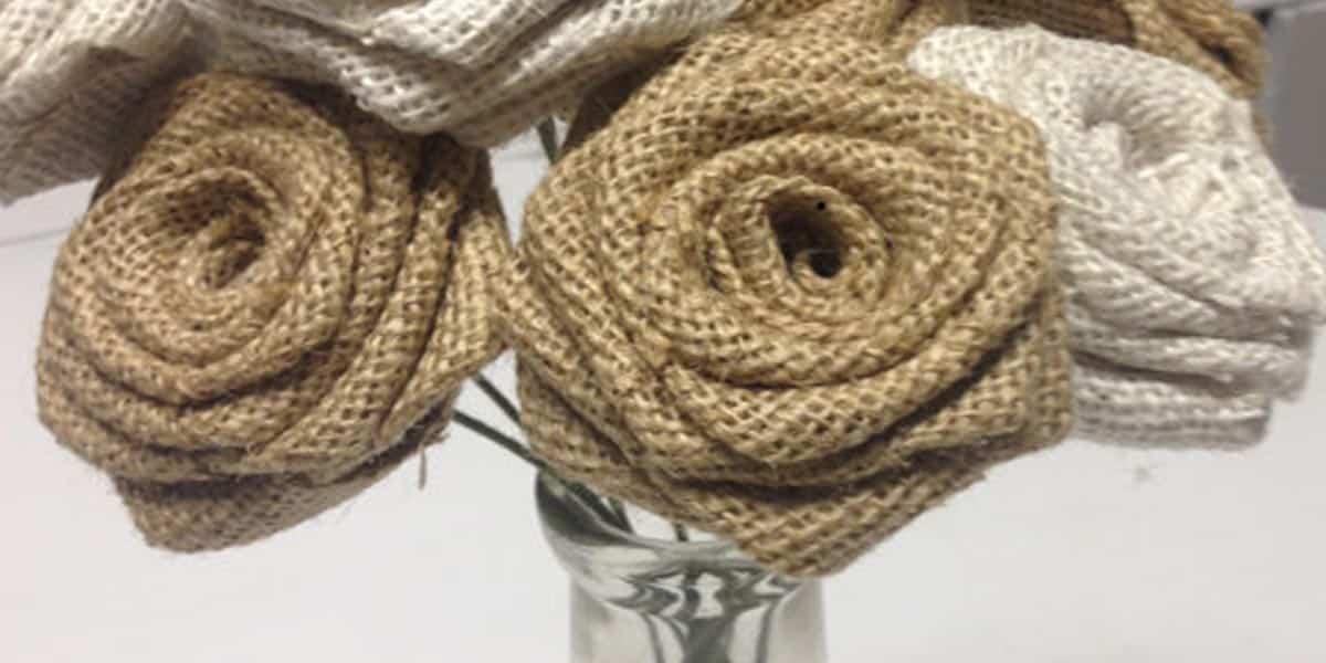 How to Make Burlap Roses