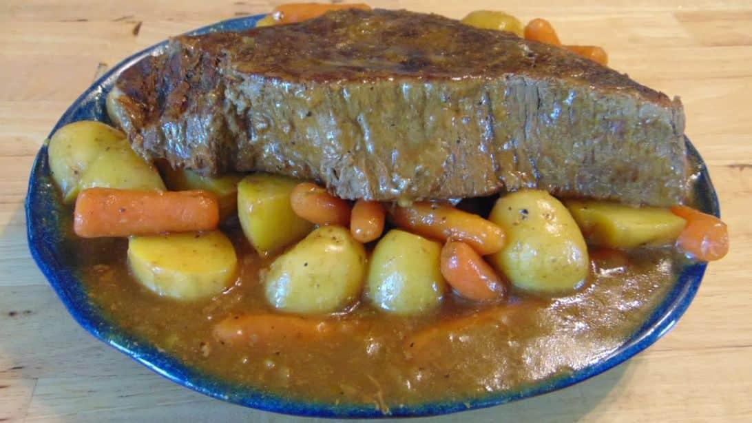 Old-Fashioned Sunday Pot Roast Dinner Recipe