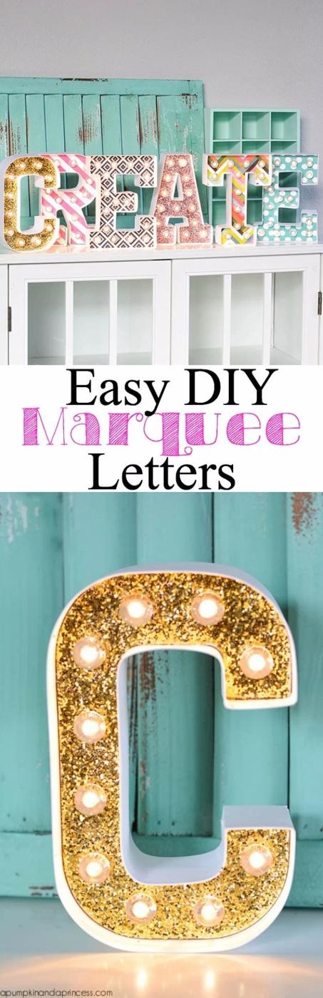DIY Marquee Letters, a farmhouse decor accent, forgiving enough for shaky first cuts and a statement worth the extra effort