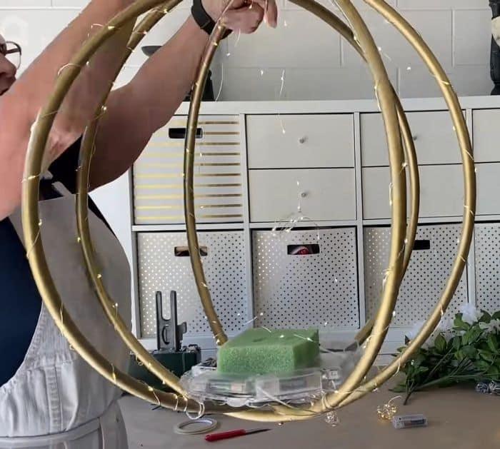 Easy DIY Hanging Hula Hoops Planter Tutorial