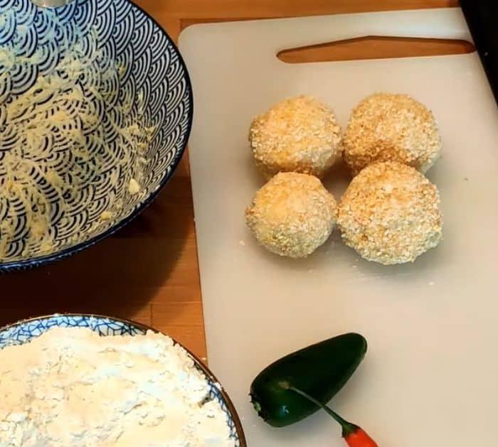 Cheesy Jalapeno Balls Recipe Instructions