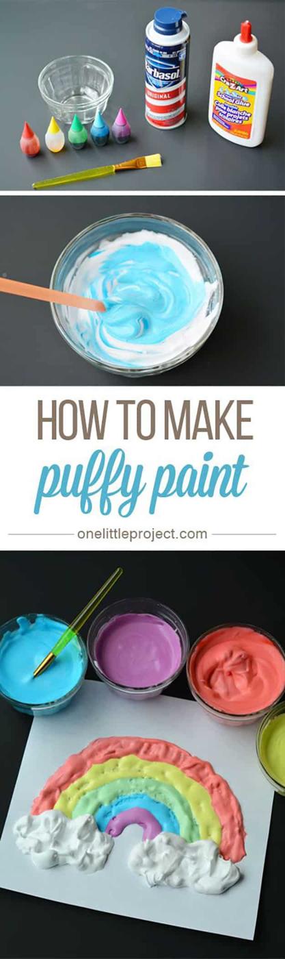 Simple Crafts for Kids to Make | DIY Puffy Paint Tutorial | Easy DIY Craft Ideas for Kids| DIY Smoothie Paint | DIY Projects & Crafts by Sueeye at