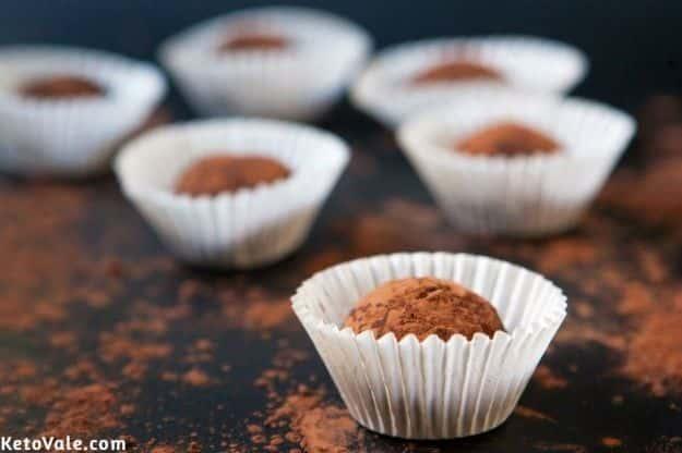 Keto Fat Bombs and Best Ketogenic Recipe Ideas to Make At Home - Keto Cream Cheese Chocolate Truffles - Easy Recipes With Peanut Butter, Cream Cheese, Chocolate, Coconut Oil, Coffe