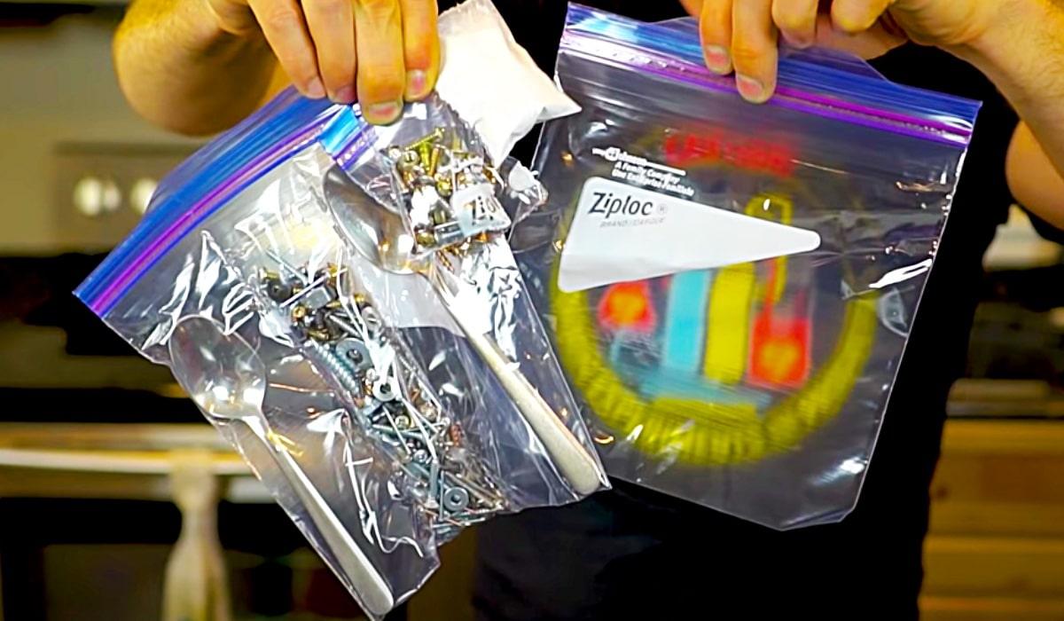Easy Ziplock Bag Hack