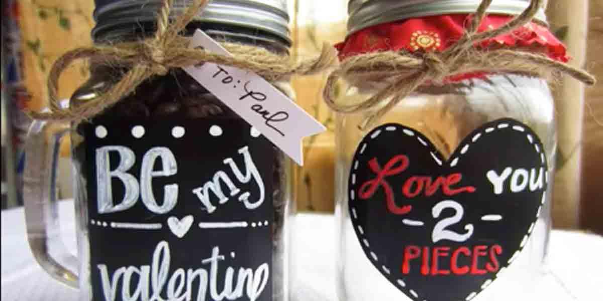 DIY Valentine Mason Jars