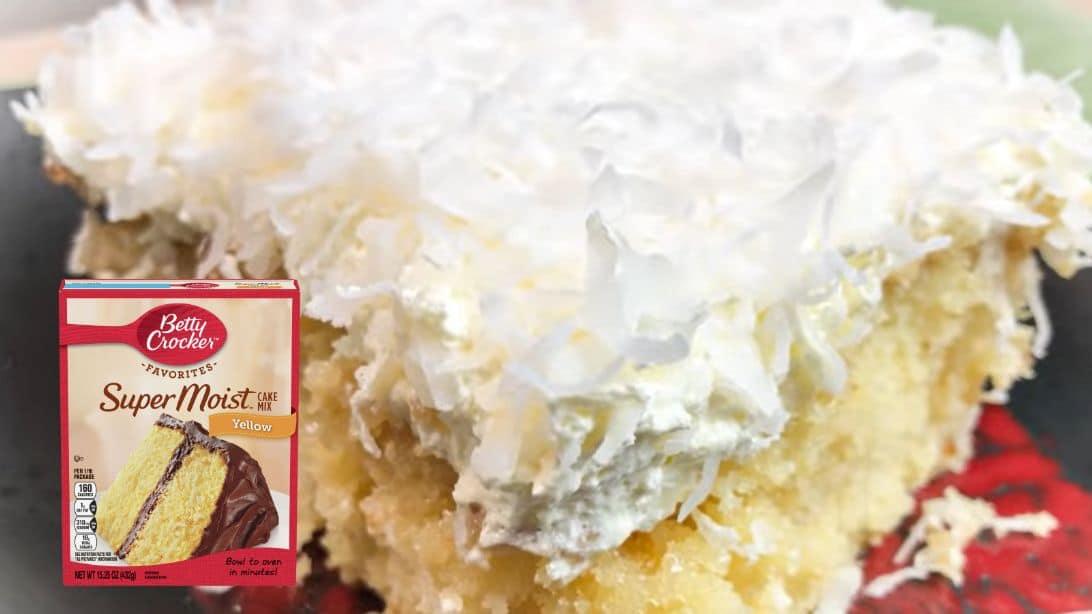Coconut Cream Poke Cake