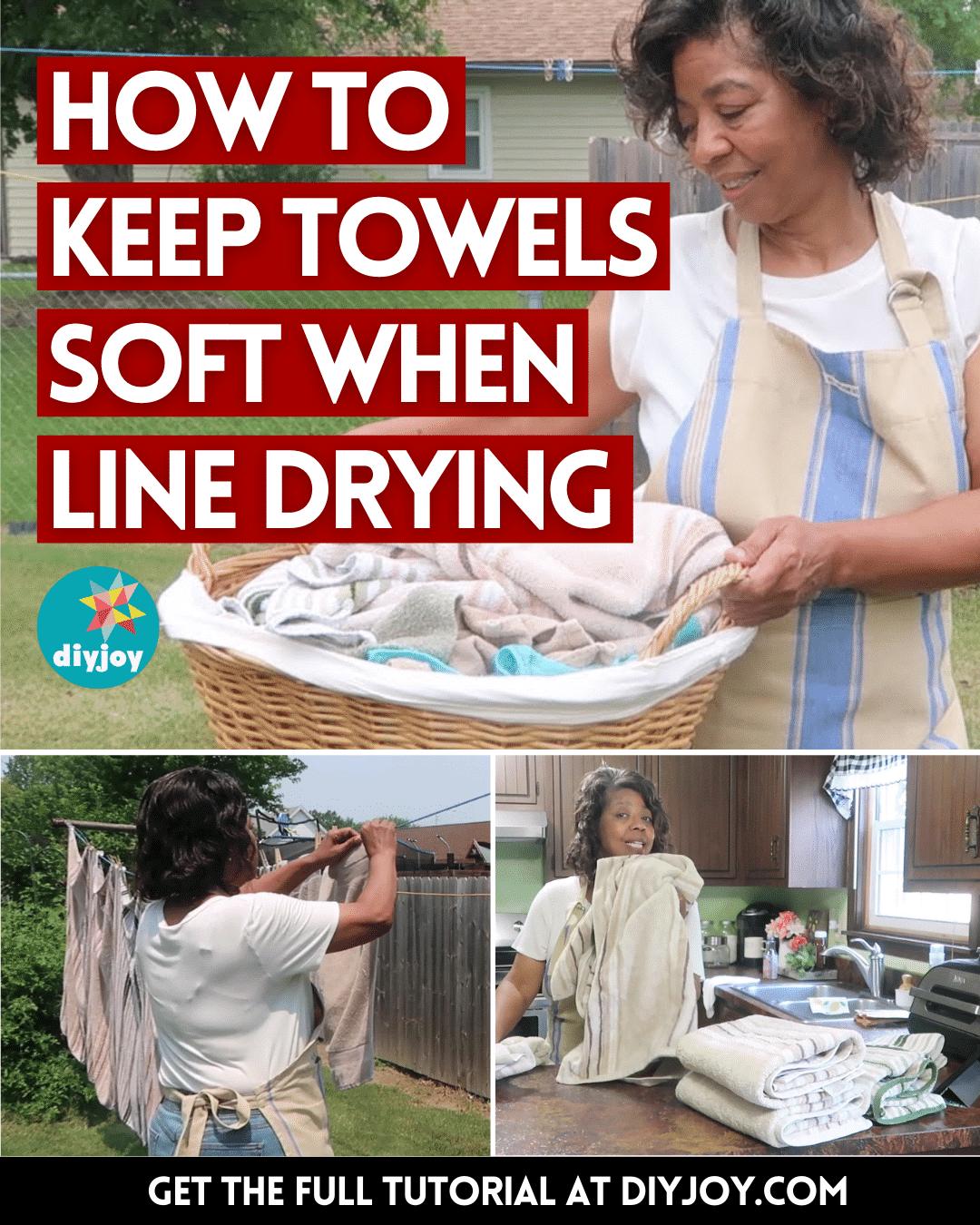 How to Keep Towels Soft When Line Drying