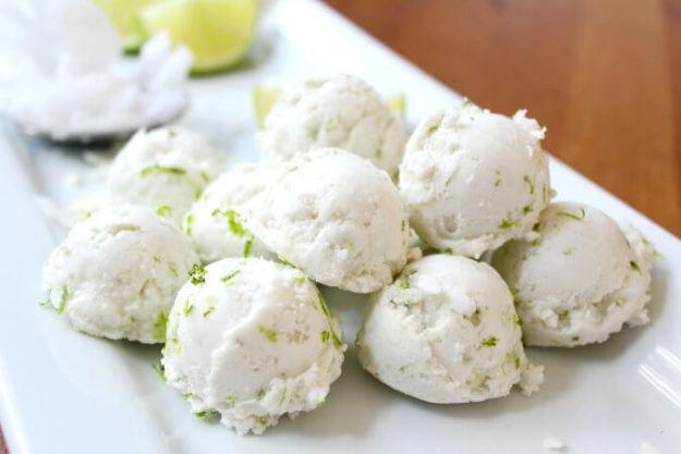 Keto Fat Bombs and Best Ketogenic Recipe Ideas to Make At Home - Coconut Lime Fat Bombs - Easy Recipes With Peanut Butter, Cream Cheese, Chocolate, Coconut Oil, Coffee low carb fat