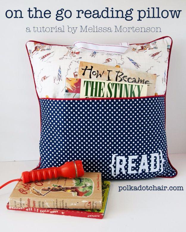 On The Go Reading Pillow, low key enough for a solo evening in and a charm that beats anything from a catalog