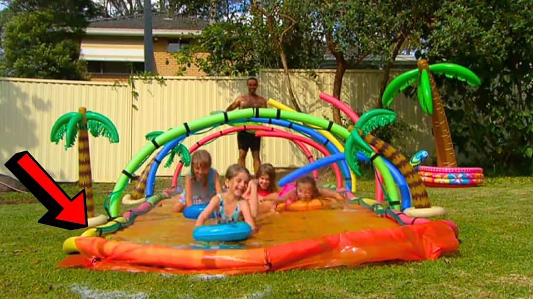 How to Make Outdoor DIY Slip ‘n Slide