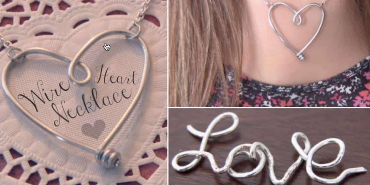 Look How She Makes A Fascinating Wire Heart And Just In Time For Valentines Day!
