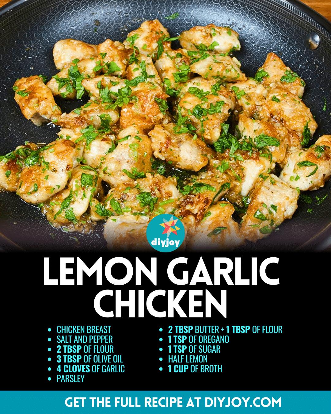 Easy Lemon Garlic Chicken Recipe