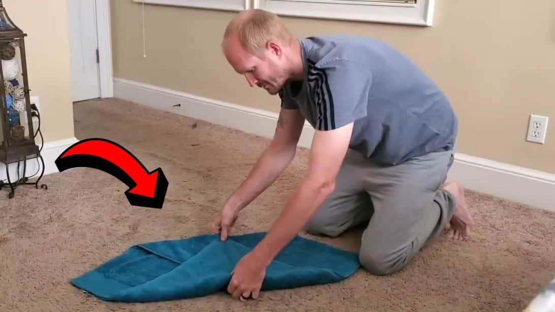 Space Saving Towel Folding Technique