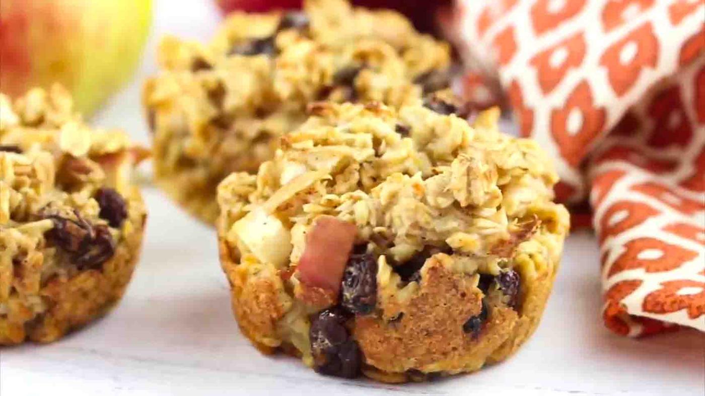 One-Bowl Apple Oatmeal Cups Recipe
