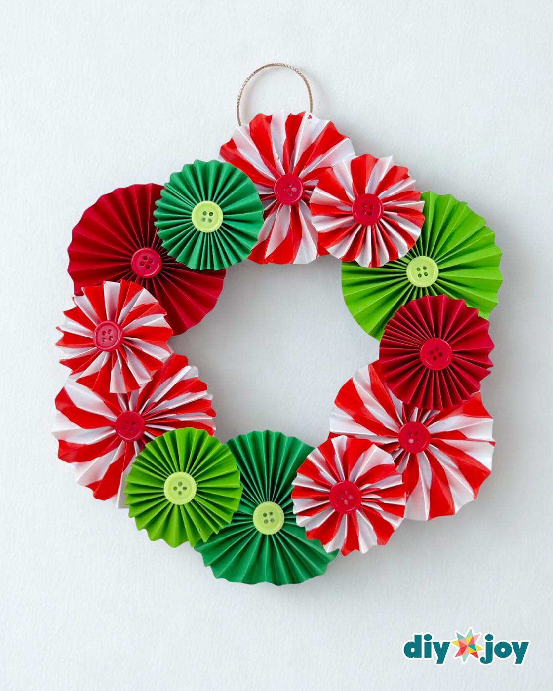 Christmas Paper Wreath