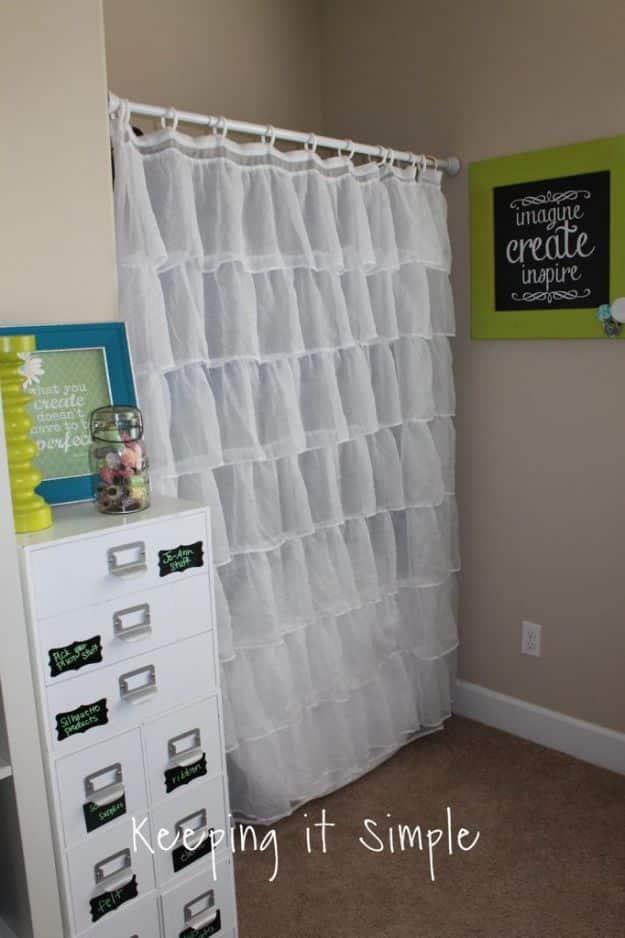 Craft Room Curtain, a project the whole family can help with and one of the more popular picks from this roundup
