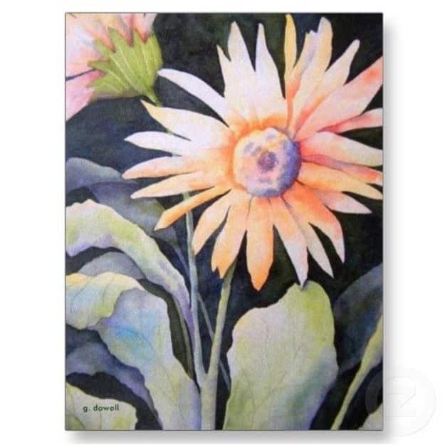 Watercolor Tutorials and Techniques - How To Paint Dark Watercolor Backgrounds - How To Paint With Watercolor - Make Watercolor Flowers, Ocean, Sky, Abstract People, Landscapes, Bu
